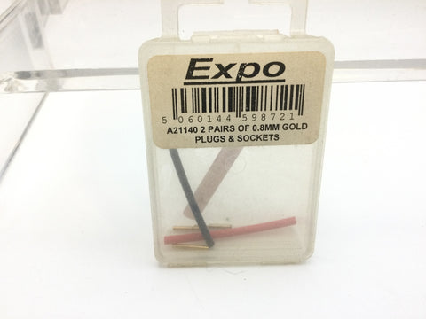 Expo A21140 2 pairs of 0.8mm Micro Plugs & Sockets