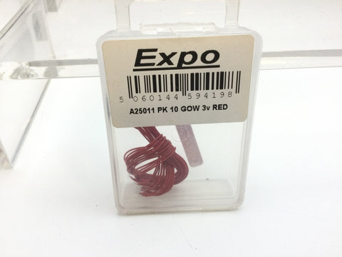 Expo A25011 10 x Red Grain of Wheat - 3 volt