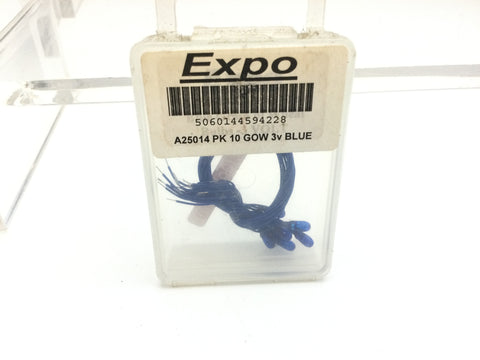 Expo A25014 10 x Blue Grain of Wheat - 3 volt