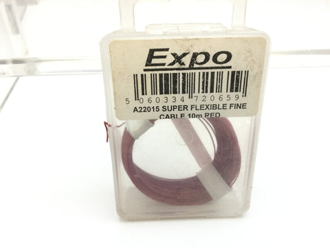 Expo A22015 10 Metre Super Flexible Fine Cable/Wire Red