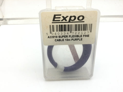 Expo A22019 10 Metre Super Flexible Fine Cable/Wire Purple