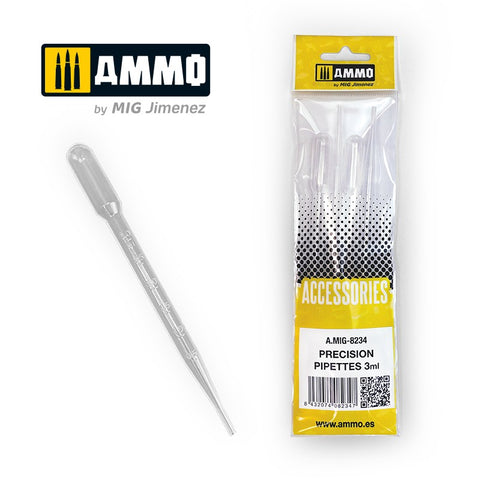 Mig 8234 Ammo Large Pipettes 3mL 0.1 oz 4 pces