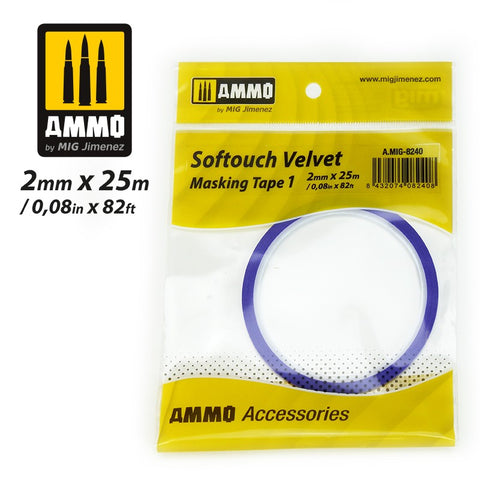 Mig 8240 Ammo Soft Touch Masking Tape 2mm x 25m