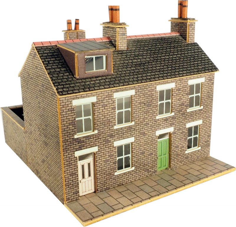 N gauge terraced houses shop