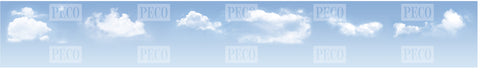 Peco SK-P03 OO Gauge Sky & Clouds Photographic Backscene