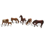 Woodland Scenics A1842 HO/OO Gauge Chestnut Horses