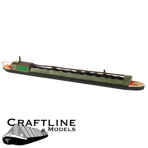 Craftline AHD70 OO/HO Gauge 70ft Horse-Drawn Coal Narrow Boat Balsa Kit
