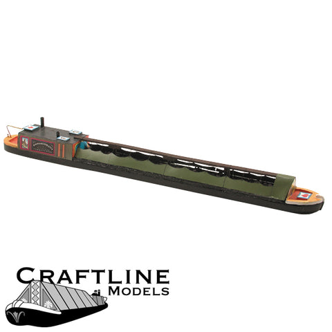 Craftline AMB70 OO/HO Gauge 70ft Motor-Driven Coal Narrow Boat Balsa Kit