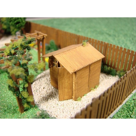 Railway Miniatures RMHO:005 HO/OO Gauge Garden Shed Laser Cut Kit