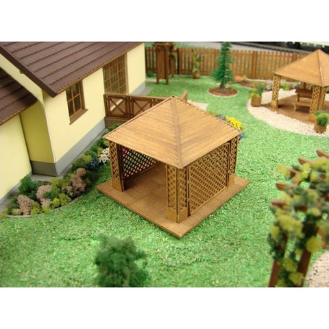 Railway Miniatures RMHO:006 HO/OO Gauge Summer House #1 Laser Cut Kit