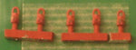 Springside 2mm/No6 N Gauge GWR Red Tail Lamps (Pack 5)