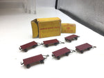 Dublo Dinky Toys 078 1:76 Scale Set of 6 Lansing Bagnall Baggage Trailers (RARE)