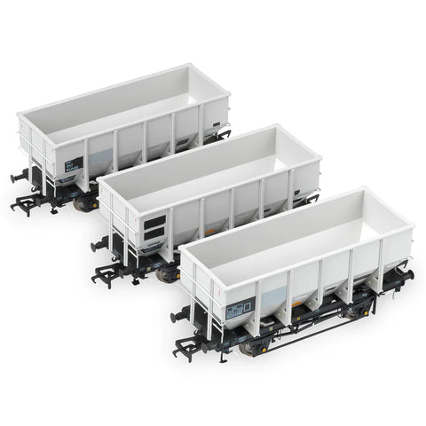 Accurascale 1019-HUO-U OO Gauge BR 24.5T HOP24/HUO Coal Hopper - Grey TOPS- Pack U