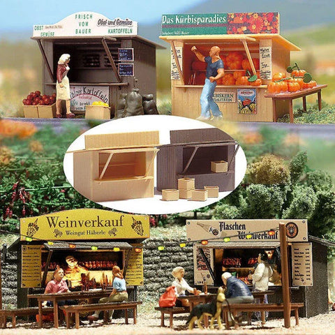 Busch 1055 HO/OO Gauge 2 Stalls Kit