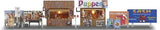 Busch 1060 HO/OO Gauge Sales Booths for Christmas Markets Kit