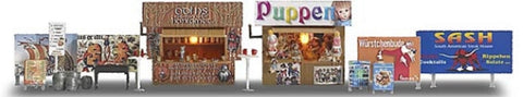Busch 1060 HO/OO Gauge Sales Booths for Christmas Markets Kit