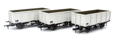 Accurascale 1087 OO Gauge BR 21T MDO Mineral Wagon BR Grey Pre-TOPS - Pack F