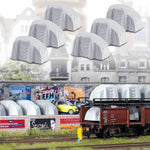 Busch 1133 HO/OO Gauge 6 Covered Smart Cars