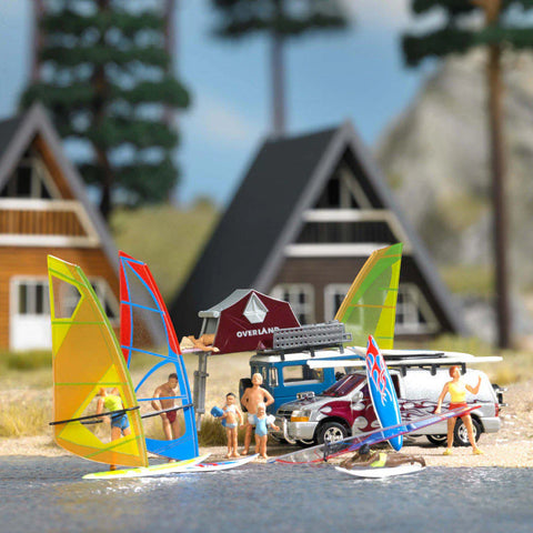 Busch 1156 HO/OO Gauge Windsurfer Set