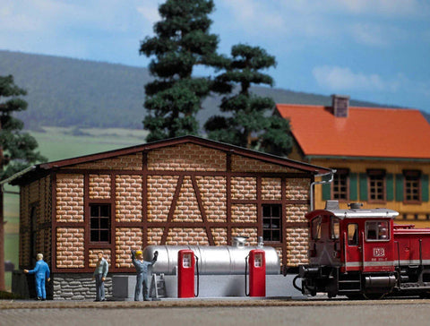 Busch 1158 HO/OO Gauge Railside Diesel Refuelling Point Kit