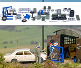 Busch 1184 HO/OO Gauge Garage Equipment Set