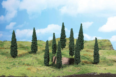 Heki 1191 HO/OO Gauge Cypress Trees 13cm (5)