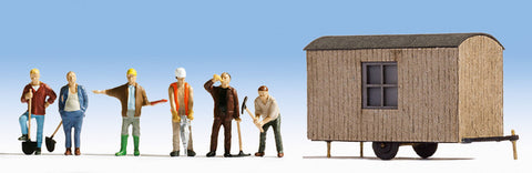 Noch 12010 HO/OO Gauge Construction Site Figure Set