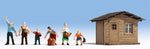 Noch 12035 HO/OO Gauge In the Garden Plot Figure Set