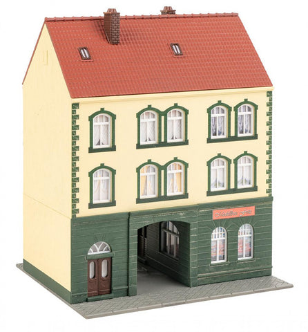 Faller 130628 HO/OO Gauge Town House with Modelmaker's Shop Kit III