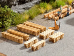 Noch 14214 HO/OO Gauge Piles of Wooden Planks Laser Cut Minis Kit