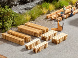 Noch 14214 HO/OO Gauge Piles of Wooden Planks Laser Cut Minis Kit