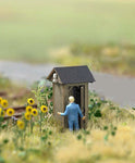 Busch 1428 HO/OO Gauge Wooden Telephone Booth Kit