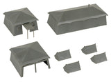 Faller 144108 HO/OO Gauge Military Base Military Tents (7) Kit V