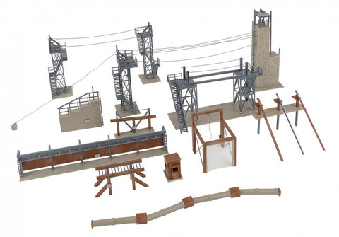 Faller 144110 HO/OO Gauge Military Base Physical Training Facility Kit V