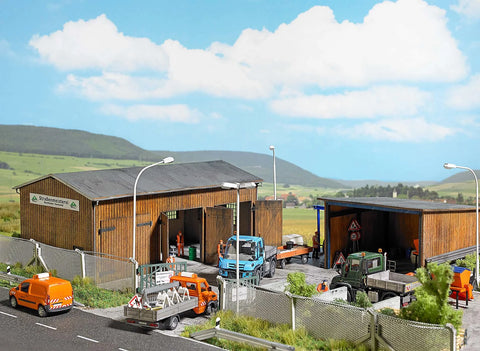 Busch 1456 HO/OO Gauge Highways Maintenance Depot Kit