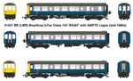 Heljan 1457 OO Gauge Class 104 3 Car DMU M53424/M59207/M53434 BR Blue/Grey