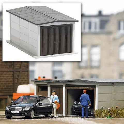 Busch 1480 HO/OO Gauge Single Car Garage Kit