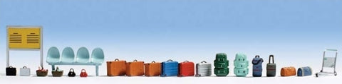 Noch 14810 HO/OO Gauge Train Station Accessories Figure Set