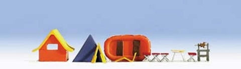 Noch 14811 HO/OO Gauge Camping Equipment Figure Set