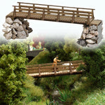 Busch 1497 HO/OO Gauge Wooden Bridge Kit