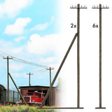 Busch 1499 HO/OO Gauge Telegraph Poles Kit