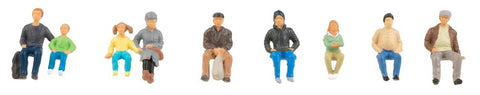 Faller 151663 HO/OO Gauge Seated People Figure Set