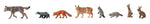 Faller 151915 HO/OO Gauge Forest Animals (8) Figure Set