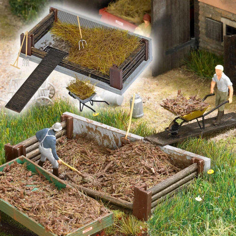 Busch 1526 HO/OO Gauge Compost Pile Kit