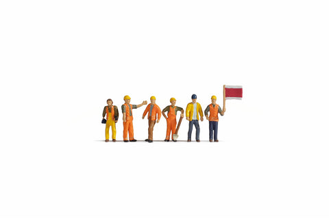 Noch 15277 HO/OO Gauge Railway Track Workers (6) Figure Set