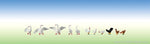 Faller 154010 HO/OO Gauge Hens & Geese