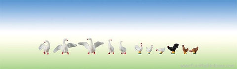 Faller 154010 HO/OO Gauge Hens & Geese