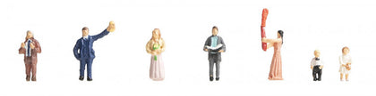 Faller 155606 N Gauge Wedding Guests Figure Set