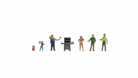 Noch 15593 HO/OO Gauge Barbecue Party Figures