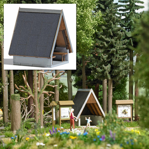 Busch 1560 HO/OO Gauge Refuge Hut Kit